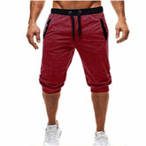 Premium Plus Size Fitness Shorts - Casual Cropped Sports Pants