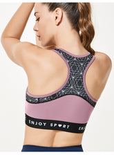 Premium Plus Size Running Fitness Bra - Yoga Vest Pink