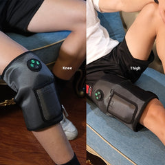 Air Compression Knee & Leg Massager with Heat – Hot Compress Physiotherapy Device for Calf, Arm & Joint Pain Relief and Recovery