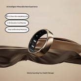 Bluetooth Smart AI Ring with Heart Rate Monitor - Multifunctional Wellness Ring | 21-Day Battery Life