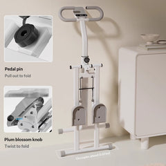Foldable Vertical Climber & Stepper Machine – Full‑Body Workout, 90‑LB Resistance, Anti‑Slip Pedals & Mobile Holder