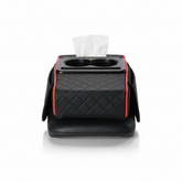 Premium Car Armrest Organizer & Comfort Pad Black Black