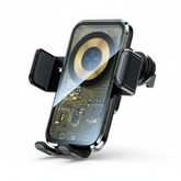 15w Fast Car Vent Wireless Charger with Intelligent Induction - Tarnish