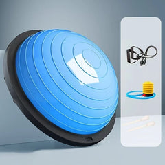 Hemisphere Trainer – Portable Inflatable Balance Trainer, specifically designed for core training, yoga, rehabilitation, and Pilates, equipped with a stable base. Suitable for home gyms, fitness centers, and physical conditioning.(BLUE)