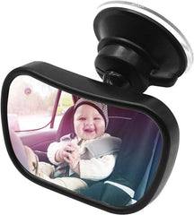 Car rearview mirror - 1 mirror with 2 brackets - Backseat baby car rearview mirror - Child rearview mirror - Child safety mirror - Adjustable car rearview mirror - 360° rotatable