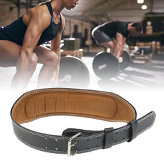 Weight belt for weightlifting, wide sports belt for waist support, fitness belt for rowing, squats, deadlifts, black