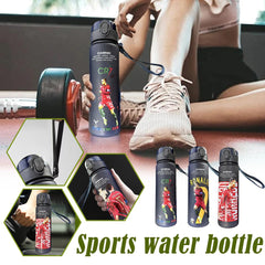 Ronaldo Premium Protein Shaker Bottle - BPA-Free Sports Water Bottle & Mixer A 560ml