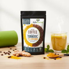 Instant Coffee with 95% Pure Organic Curcumin - Turmeric Extract Powder (1,000mg) - 120g