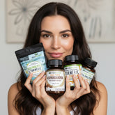 Four supplement bottles with labels on a white background, featuring 'Energy Boost' text and '4 Pack Value Bundle' offer.