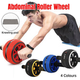 Abdominal Muscle Wheel Exercise Roller Fitness Equipment for Home Gym Men Women - Yellow