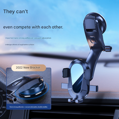 Red and Black Universal Car Phone Mount Holder - 360° Rotation with Upgraded Suction Cup for Dashboard & Windscreen