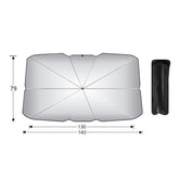 Large size Foldable Car Windshield Sun Shade Umbrella - Ultimate UV & Heat Blocker for Interior Protection
