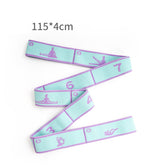 Blue and Purple 9-Loop Yoga Stretch Strap - Numbered Band for Flexibility and Physical Therapy