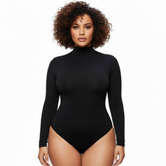 Size S Black Women's Sexy T-Back Bodysuit Thong Leotard - Milk Silk Round Neck Slim Fit Jumpsuit Base Layer