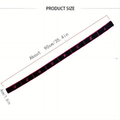 Purple 3 Pack Multi-Loop Yoga Stretching Strap with Numbered Sections 90cm Elastic Resistance Band for Dance Pilates Body Sculpting Australian Fitness Gear