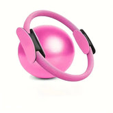 Pink Professional Pilates Ring & Yoga Ball Set - Multipurpose Home Fitness Equipment for Whole-Body Core Training & Pelvic Floor Strengthening