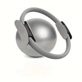 Grey Professional Pilates Ring & Yoga Ball Set - Multipurpose Home Fitness Equipment for Whole-Body Core Training & Pelvic Floor Strengthening