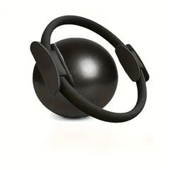 Black Professional Pilates Ring & Yoga Ball Set - Multipurpose Home Fitness Equipment for Whole-Body Core Training & Pelvic Floor Strengthening