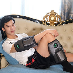 Air Compression Knee & Leg Massager with Heat – Hot Compress Physiotherapy Device for Calf, Arm & Joint Pain Relief and Recovery