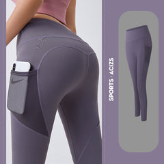 Premium Yoga Pants with Pockets - Tummy Control Fitness Leggings