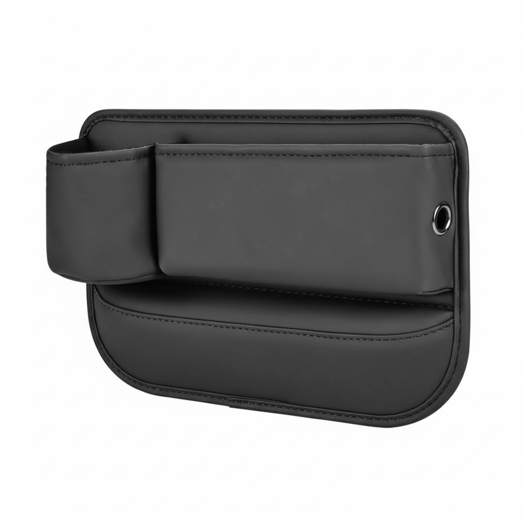 Black-right Car Seat Gap Storage Box - Practical Car Organizer, Gap Filler for Easy Access and Extra Storage