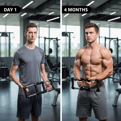 Arm Trainer Pull Press Bar 100kg Resistance Chest Abdomen Home Fitness Equipment