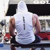 Premium Men's Hooded Fitness Vest - Loose Athletic Tank Top