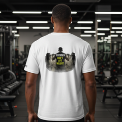 OFC Men's Premium Gym T-Shirt - Excuses Don't Lift Weight Motivational Tee