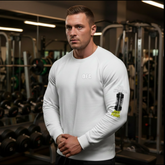 OFC Organic Raglan Sweatshirt - No Excuses Just Push | Online Fitness Center