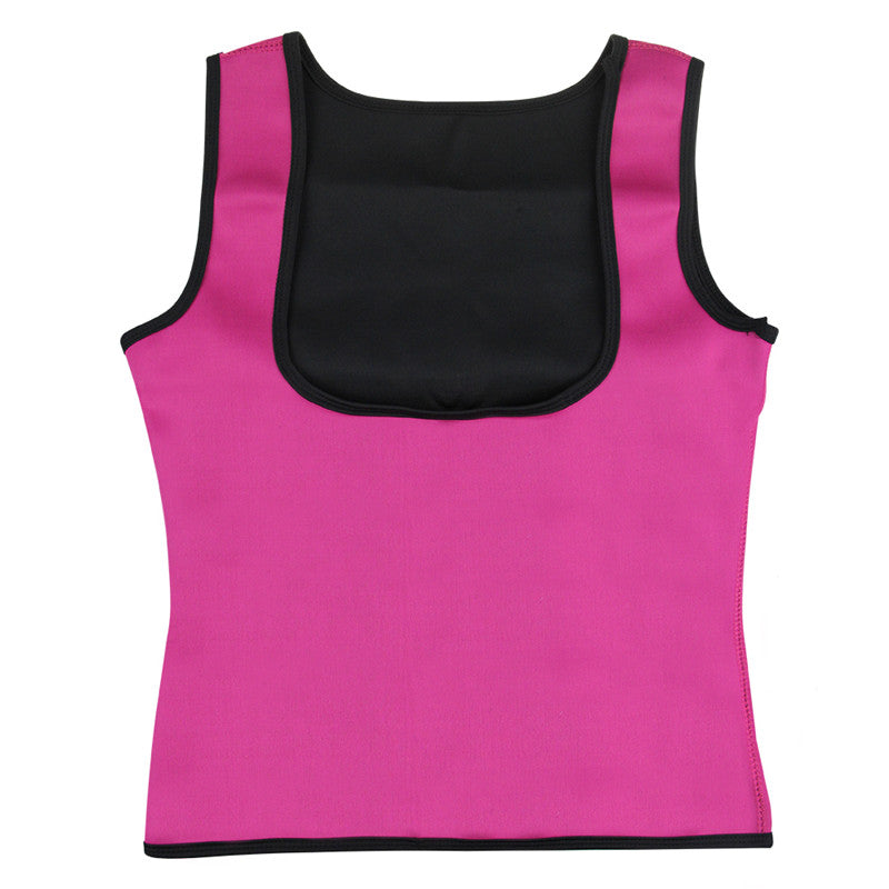 Premium Neoprene Waist Trainer Vest - Body Shaper Shapewear Rose pink