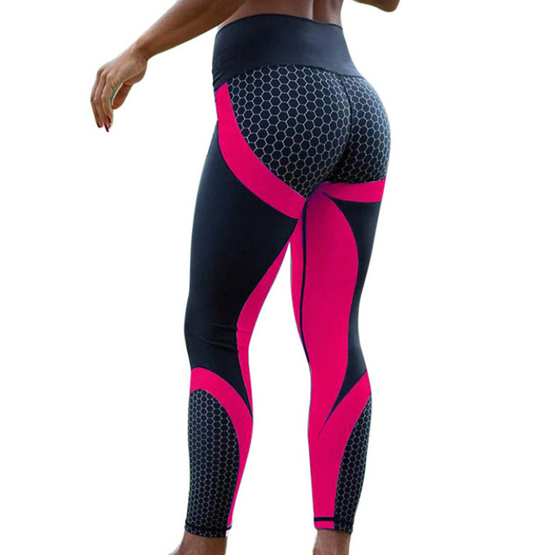 Premium Yoga Fitness Leggings - Slim Tights for Gym & Running Red