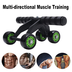 Four-Wheel Abdominal Roller Trainer