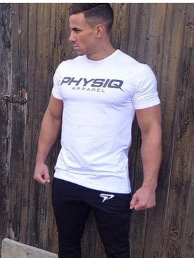 Premium Men's Sports T-Shirt - Cotton Running Exercise Tee White