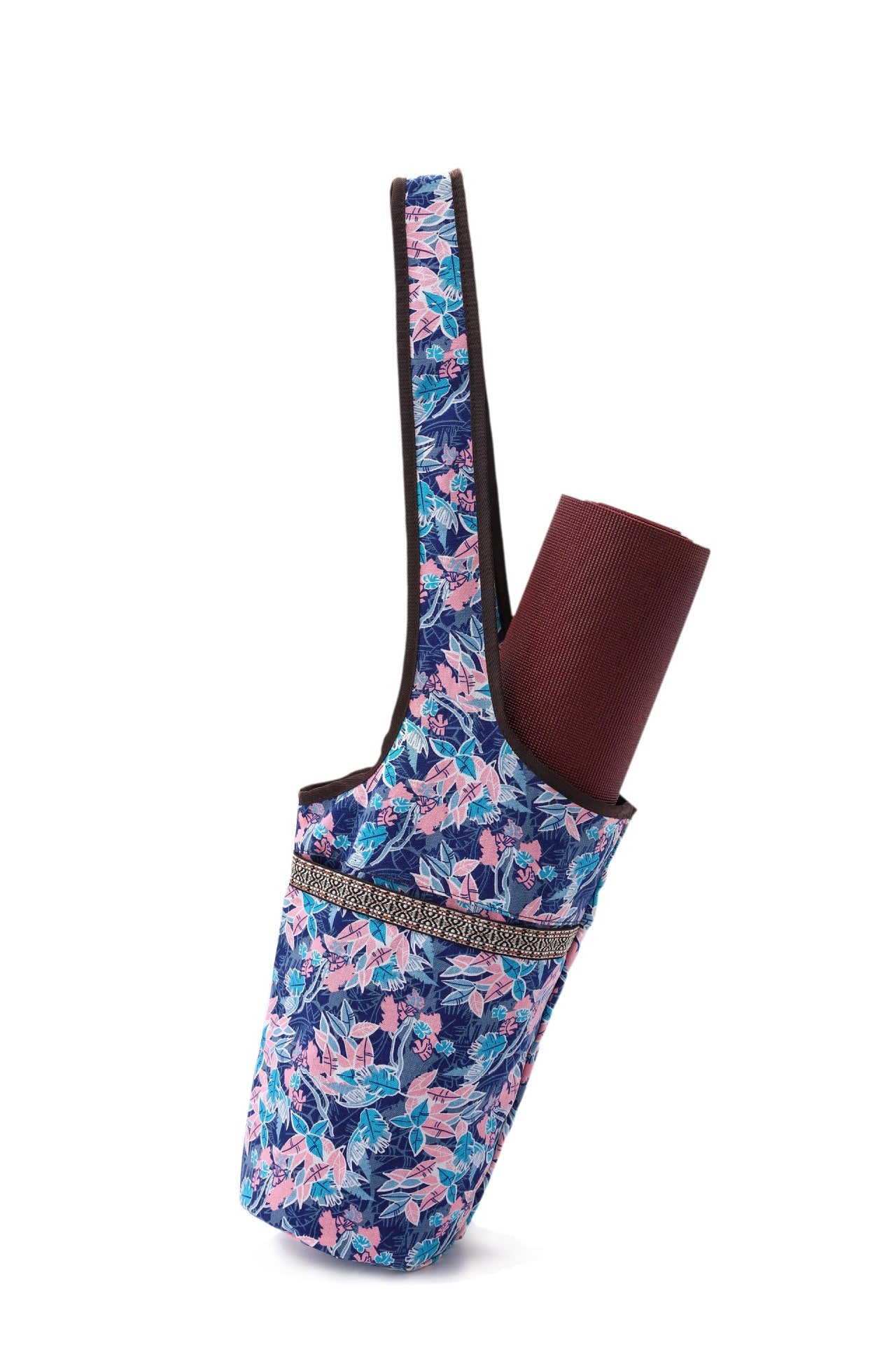 Yoga Mat Bag Shoulder Printed Canvas Yoga Backpack Canvas Bag G