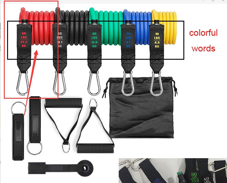Fitness Rally Elastic Rope Resistance Band 50LBS