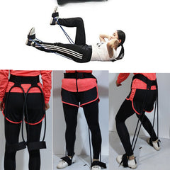 Premium Latex Resistance Band with Foot Pedal - Home Fitness Trainer