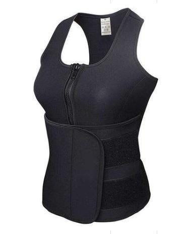 Formiva Waist Trainer Vest – Full‑Body Shapewear for Waist Slimming & Tummy Control Black