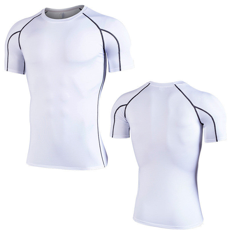 Premium Plus Size Short Sleeve Fitness T-Shirt White