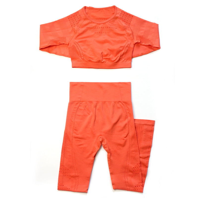 Seamless yoga gym suit Orange
