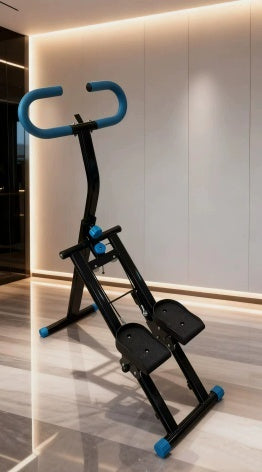 Foldable Vertical Climber & Stepper Machine – Full‑Body Workout, 90‑LB Resistance, Anti‑Slip Pedals & Mobile Holder