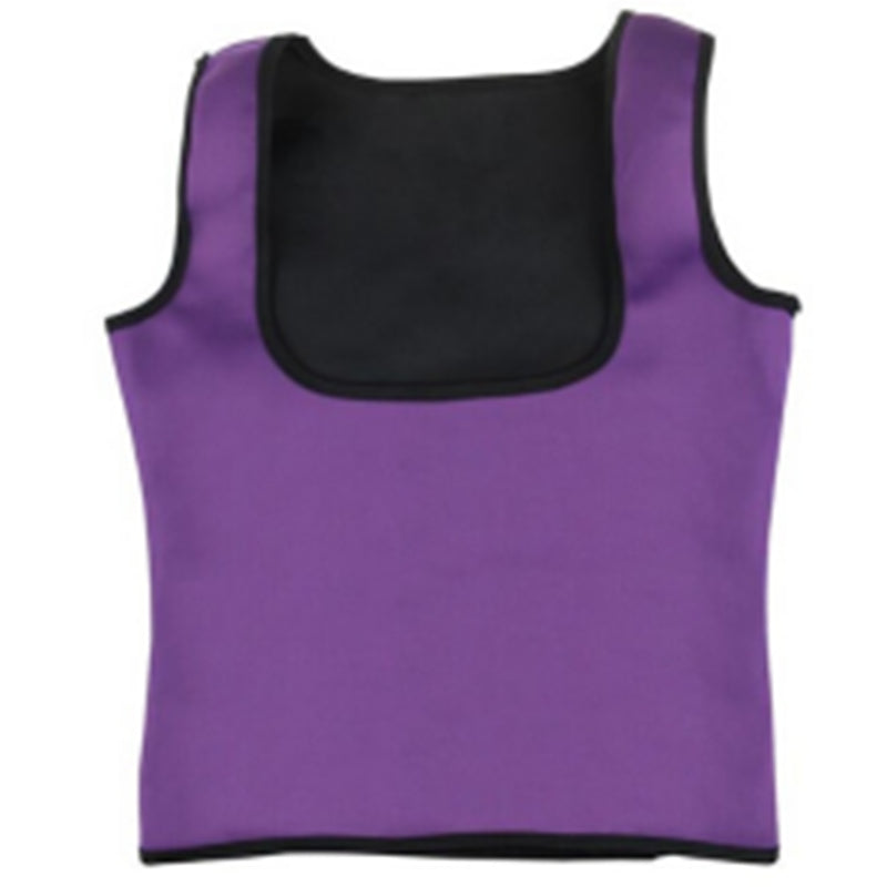 Premium Neoprene Waist Trainer Vest - Body Shaper Shapewear Purple