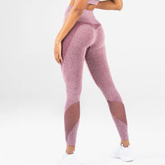 Premium Women's Fitness Yoga Leggings - High-Waist Performance Pants Cameo Brown