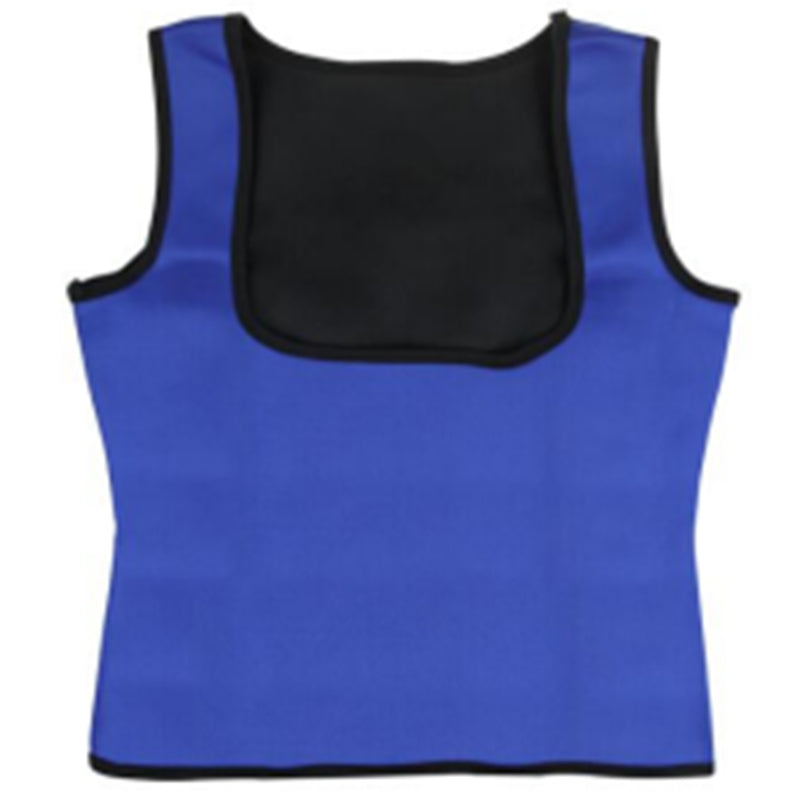 Premium Neoprene Waist Trainer Vest - Body Shaper Shapewear Blue