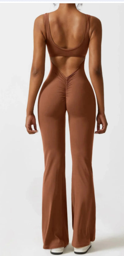 Premium Seamless Yoga Bodysuit - Hollow Design Activewear