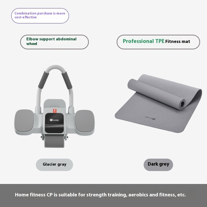 Professional Abdominal Wheel with Elbow Support – Dual‑Wheel Core Trainer for Abs, Strength & Home Fitness Gymnastic Mat Combination