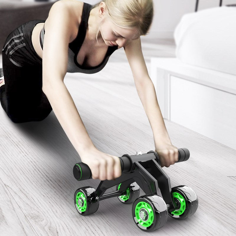 Four-Wheel Abdominal Roller Trainer