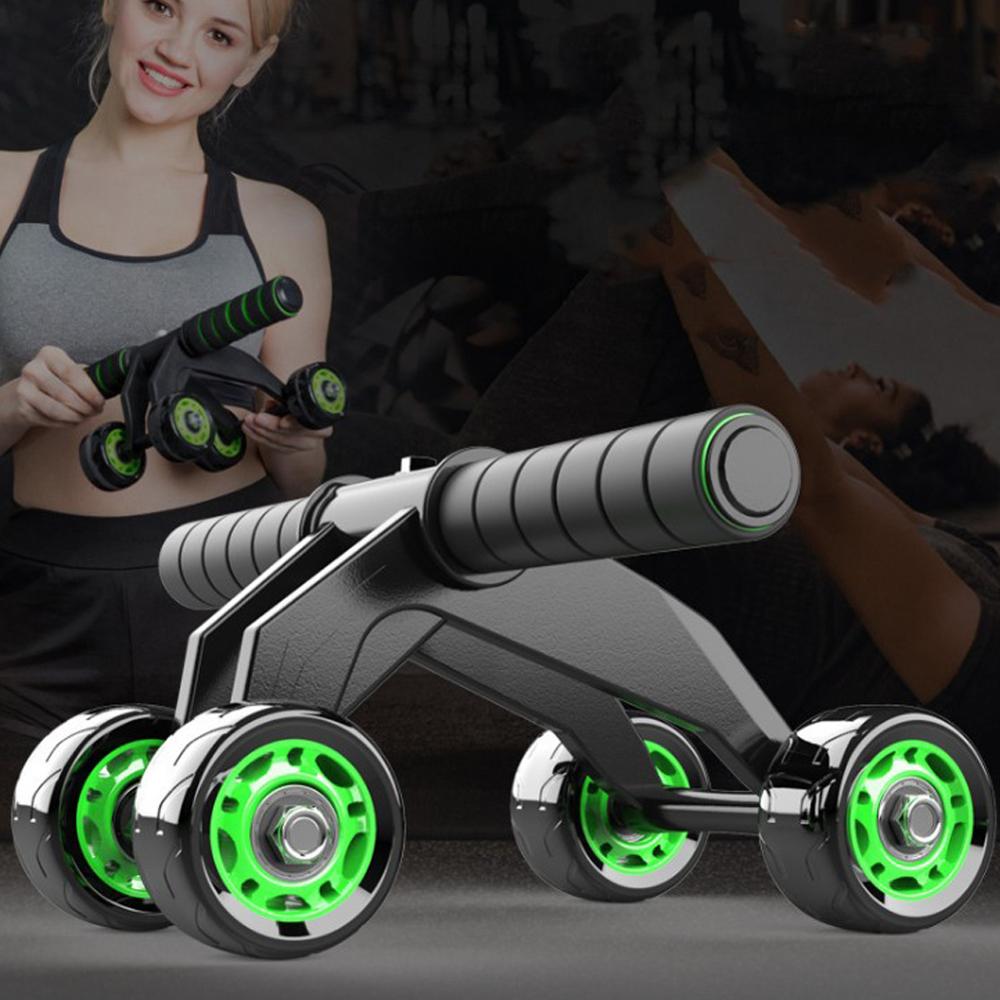 Four-Wheel Abdominal Roller Trainer