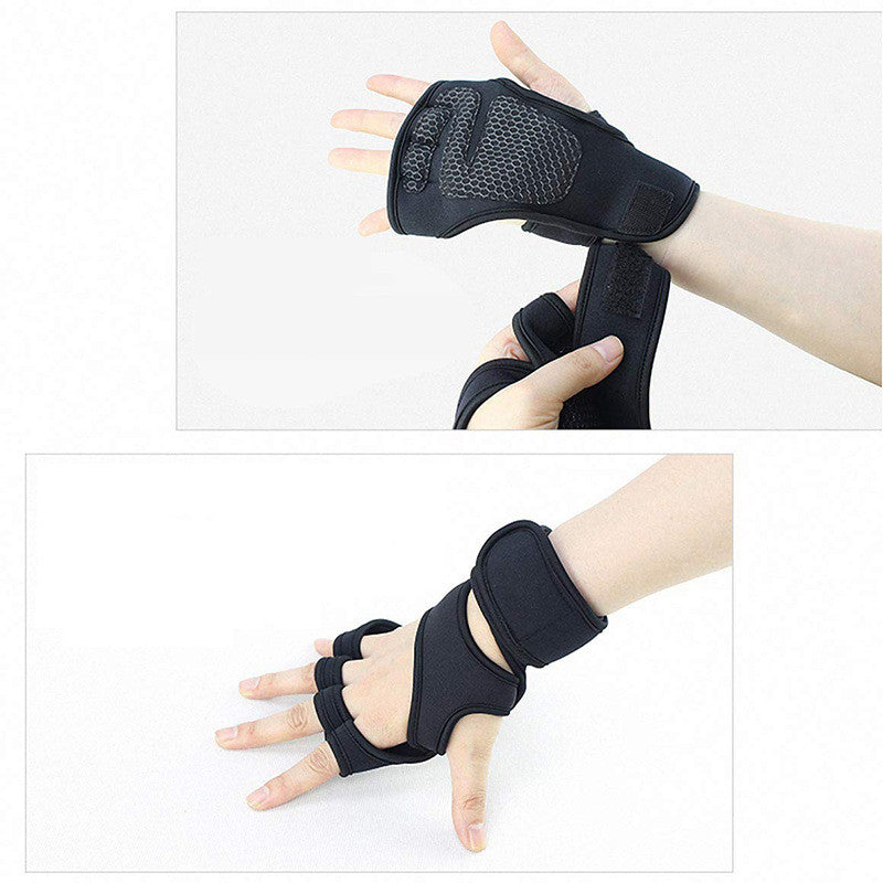 Premium Half-Finger Fitness Gloves - Non-Slip Gym Training Gloves