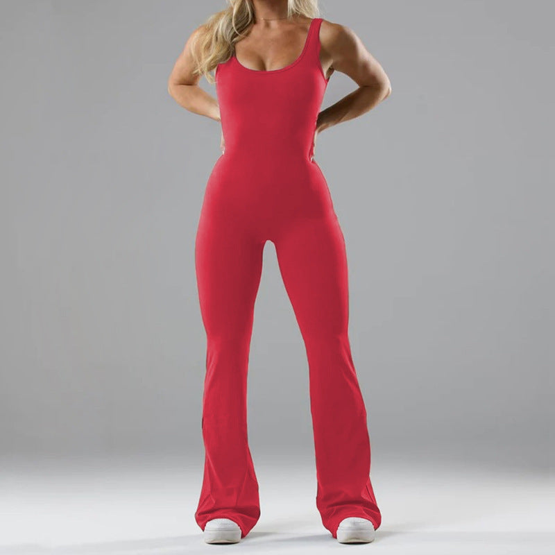 Premium Seamless Yoga Bodysuit - Hollow Design Activewear