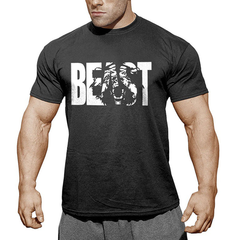 Premium Combed Cotton Fitness T-Shirt - Plus Size Men's Activewear | Summer Workout Tee | Online Fitness Center